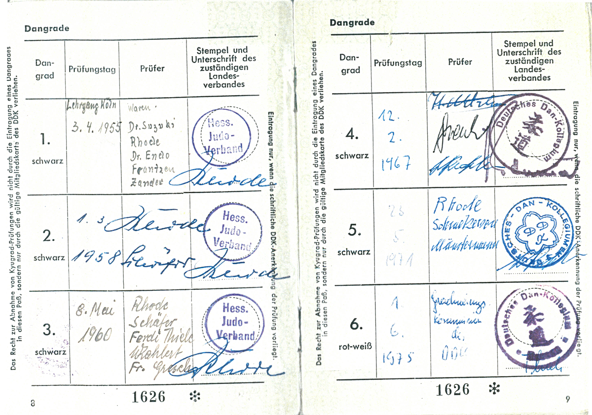 Judopass von Frank Thiele