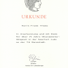 Urkunde "25 Jahre Übungsleitertätigkeit"
