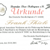 Urkunde "Verleihung des 9. Dan-Grades", 2001